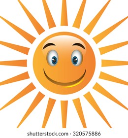 Summer sun cartoon design, vectori llustration eps10.