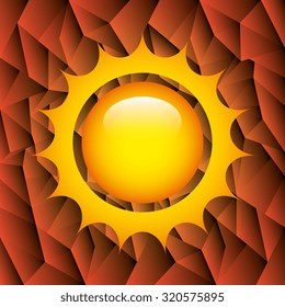 Summer sun cartoon design, vectori llustration eps10.