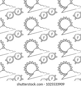 summer sun cloud sunglasses decoration background