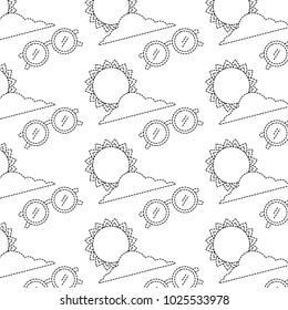 summer sun cloud sunglasses decoration background