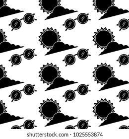 summer sun cloud sunglasses decoration background