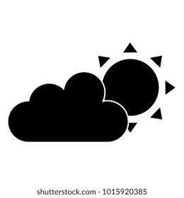 summer sun with clouds