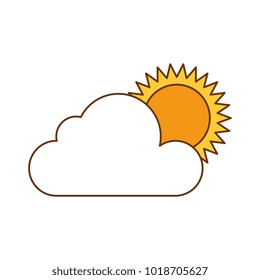 summer sun with clouds