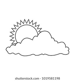summer sun with clouds