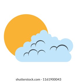 summer sun with clouds