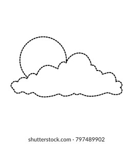 summer sun with clouds