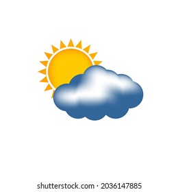 summer sun with clouds, cloudy, weather