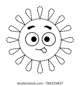summer sun crazy kawaii character