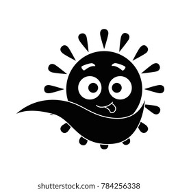 summer sun crazy kawaii character