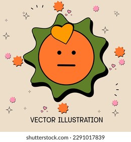 summer sun cute vector illustration1