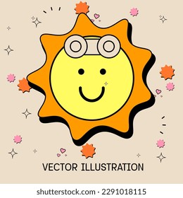 ilustración vectorial linda de verano2