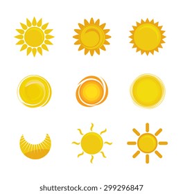 Summer sun design, vector illustration eps 10.