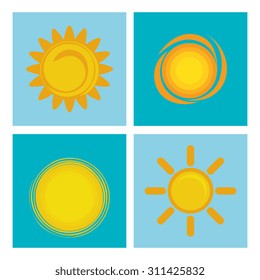 Summer sun design, vector illustration eps 10.