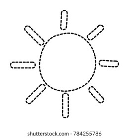summer sun drawing icon