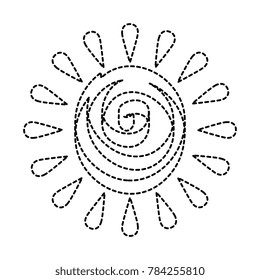 summer sun drawing icon