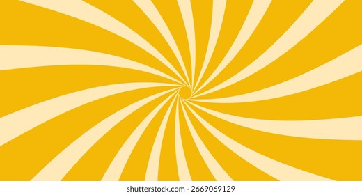 Sol de verano de fondo Horizontal. Sol con rayos ondulados. Vector eps 10