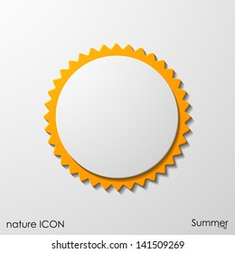 summer sun icon