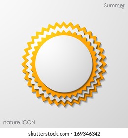 summer sun icon
