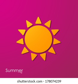 summer sun icon