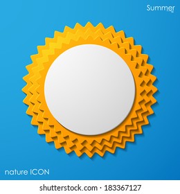 summer sun icon