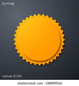 summer sun icon