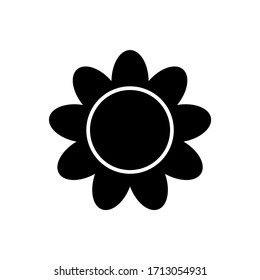 Icono del sol de verano en diseño plano moderno