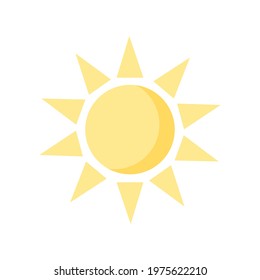 Summer. Sun. Sun icon. Vector graphics