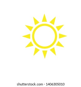 Summer sun icon, vector illustration.
