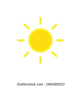 Summer sun icon, vector illustration.