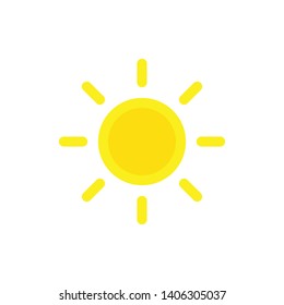 Summer sun icon, vector illustration.