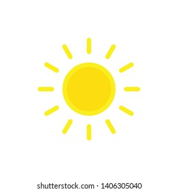 Summer sun icon, vector illustration.