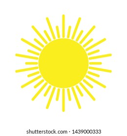 SUMMER SUN ICON, VECTOR ILLUSTRATION
