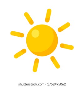 Summer sun icon. Vector illustration.