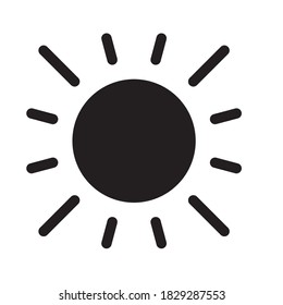Summer Sun Icon Vektorgrafik Design