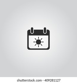 Summer sun icon vector illustration