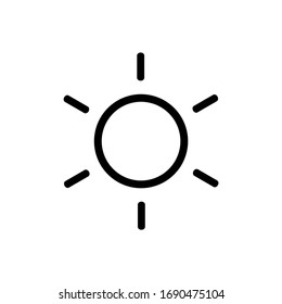 Summer Sun Icon Vector Logo