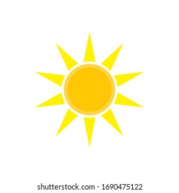 Summer Sun Icon Vector Logo