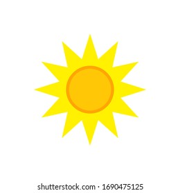 Summer Sun Icon Vector Logo