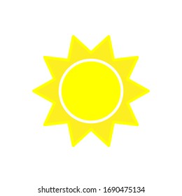 Summer Sun Icon Vector Logo