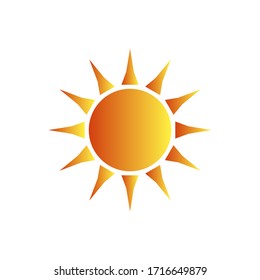 Summer Sun Icon Vector Logo