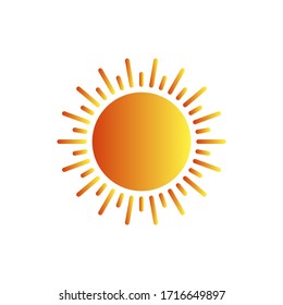Summer Sun Icon Vector Logo
