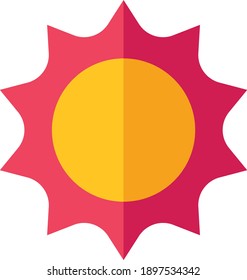 Summer Sun Icon Vector Logo