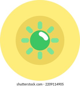 Summer sun, illustration, vector on white background.