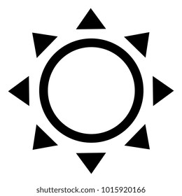 summer sun isolated icon