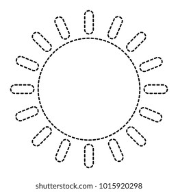 summer sun isolated icon