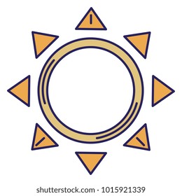 summer sun isolated icon