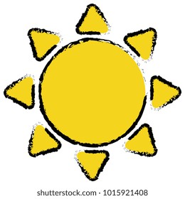 summer sun isolated icon