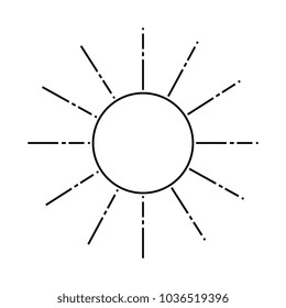 summer sun isolated icon