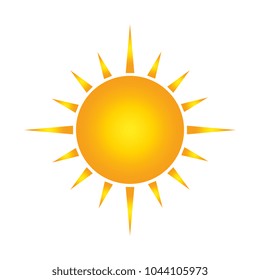 summer sun isolated icon