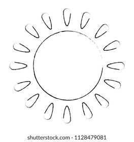 summer sun isolated icon